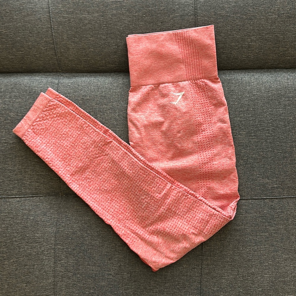 Orange gymshark leggings